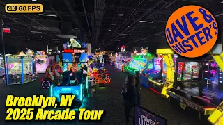 Dave Buster s Atlantic Center Brooklyn NY new January 2025 arcade tour full 4K walkthrough