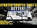 Camp confidently with a small camper like this 2027 Grand Design AIM 19MLA travel trailer RV