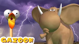 Gazoon Funny Animal Cartoons | Storm on the Savanna | HooplaKidz Tv