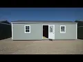 JUST SOLD - Gorgeous 14 X32 Grey White Graceland Garden Building