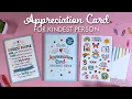 Appreciation Card for the Kindest Person Appreciation Note Cards with Envelope Stickers