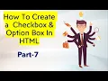 How To Add Select Option box Check box in Html