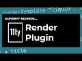 11ty Second 11ty Render Plugin and the renderTemplate tag