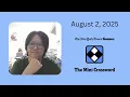 NYT Mini Crossword August 2 2025