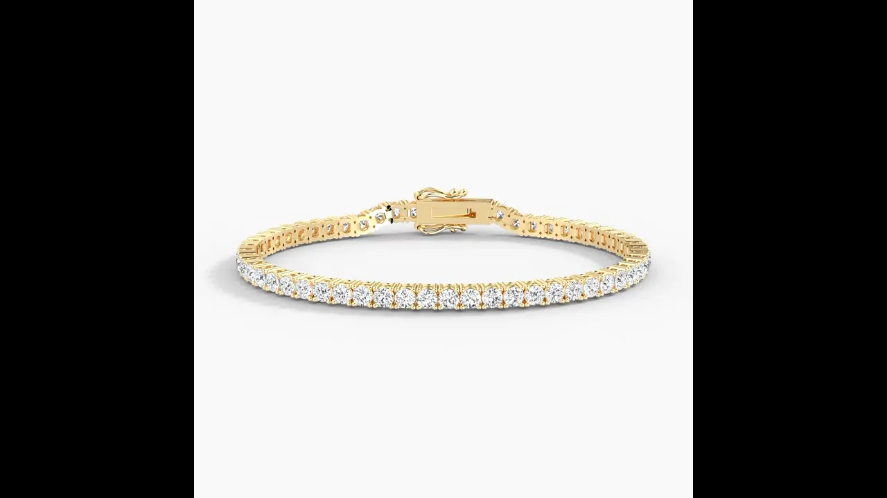 6 CTW Lab-Grown Diamond Tennis Bracelet in 14K Gold/Platinum – Classic & Timeless