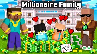 I Got ADOPTED by RICH FAMILY in Minecraft!