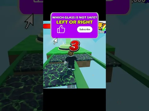 which glass is safe? left or right? #shorts #roblox #robloxshorts