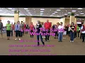 "Knee Deep"   in the Water  Line Dance at "Lines In The Sands" Workshop