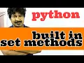python programming by seenu sir set methods