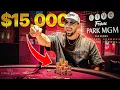 INSANE 15 000 GAMBLING SESSION IN MGM S SECRET ROOM