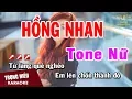Download Lagu Karaoke Hồng Nhan Tone Nữ Nhạc Sống | Trọng Hiếu
