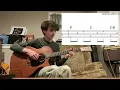 How to Play- Big Black Car by Gregory Alan Isakov (Fingerstyle Tab Lesson)