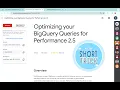 Optimizing your BigQuery Queries for Performance 2 5 With Explanation