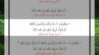 ويقولون آمنا بالله وبالرسول وأطعنا ثم يتولى فريق منهم من بعد ذلك وما أولئك بالمؤمنين 47 بالقراءات ال 