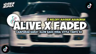dj alive krewella x faded x melody campuran old barat slow bass style tante v2 kharis sopan