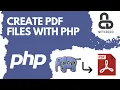 Create pdf files from scratch with PHP TCPDF