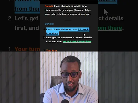 14 Take it from there  | Business English Series | Waxkabaro academy #english
