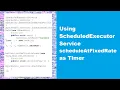 ScheduledExecutorService scheduleAtFixedRate example