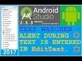 Android studio tutorial - How to use textwatcher for edittext in android NEW