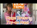 MUST SEE TEMU SUMMER DRESSES HAUL review try-on links not sponsored 2024