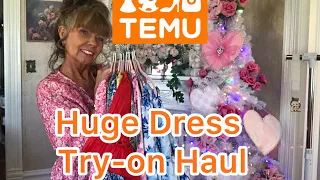 MUST SEE TEMU SUMMER DRESSES HAUL review try-on links not sponsored 2024