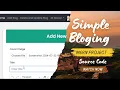 MERN Stack Application MongoDB Express Node js and EJS Blogging Website 2024 Full Source Code