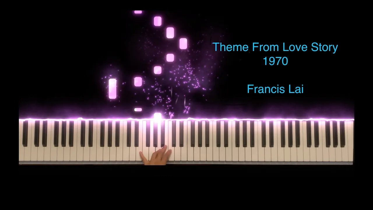 Theme from love story - Francis Lai - Piano Cover with lyrics