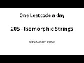 Daily Leetcode - 205 Isomorphic Strings