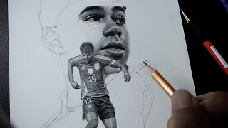 I drew during the Euro season - Drawing Lamine Yamal