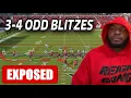 How To Expose The 3-4 Odd Zone And Man Blitz