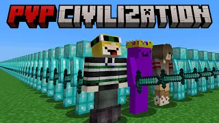 Minecraft but I become the PARKOUR GOD in PVP CIVILIZATION