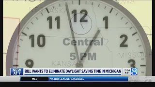 Bill would end clock change in Michigan