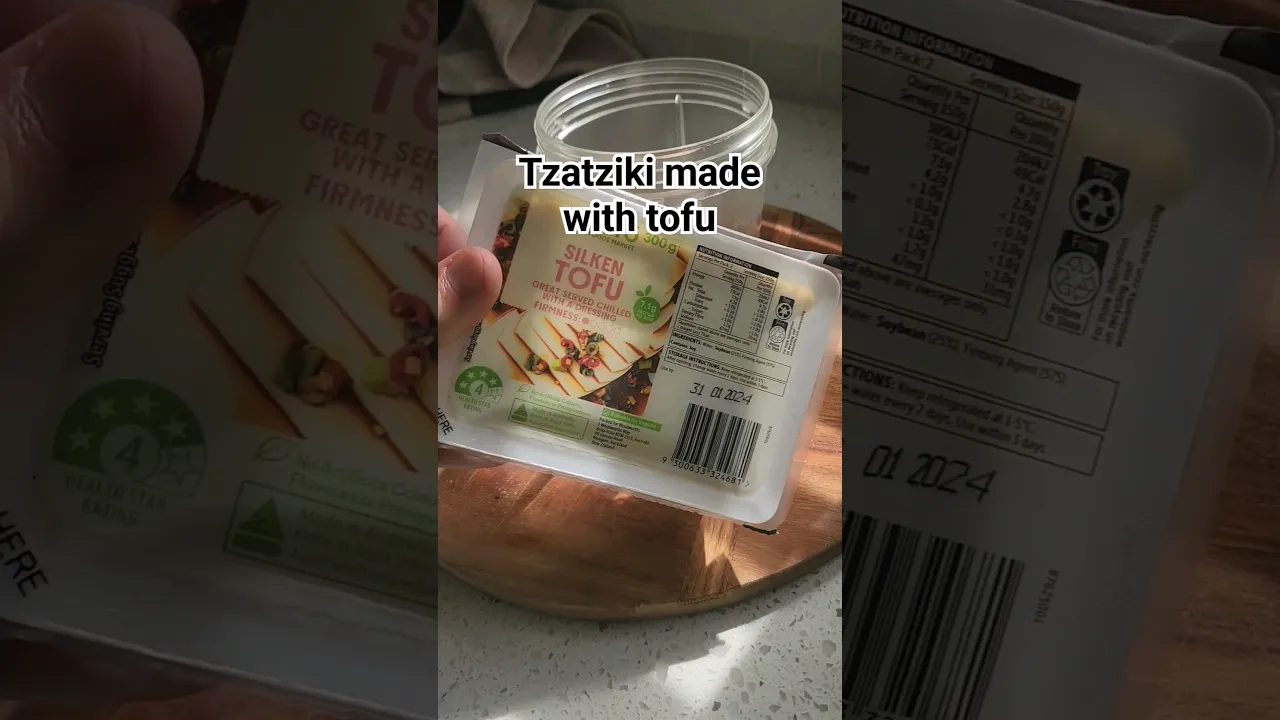 Tzatziki made with silken tofu #vegan #food #vegansofaustralia #foodie #tofu #tzatziki #easyrecipes