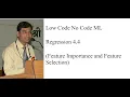 Low Code No Code ML Regression 4 4 Feature Importance and Feature Selection