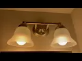 Hampton Bay 612 708 2 Light Vanity 2 Light Brushed Nickel Vanity