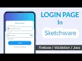 Login Page Design for Sketchware Apps Full Beginner Tutorial