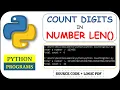 Python Program to Count Digits in a Number using len function