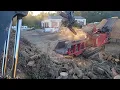 Maxxed OUT WOOD Yard GRIND TIME Bandit BEAST Making wood chips