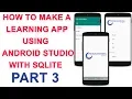 How to Make a Learning App Using Android Studio with Sqlite Part 3