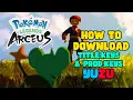 How to download title keys prod keys for yuzu Pokemon Legends Arceus