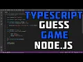 Develop a Number Guessing Game using TypeScript and Node js