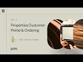Properties Module - Customer Portal Ordering Part 1