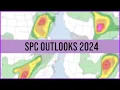 All SPC Day 1 Outlooks in 2024 - Timelapse Compilation