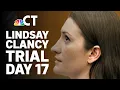LIVE Lindsay Clancy Trial Day 17 Testimony continues