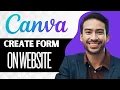 How to Create a Form in Canva Website Best Method