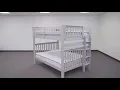 BK981EL Full over Full Bunk Bed with Full Trundle