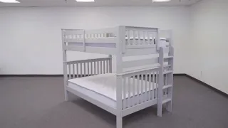 BK981EL Full over Full Bunk Bed with Full Trundle