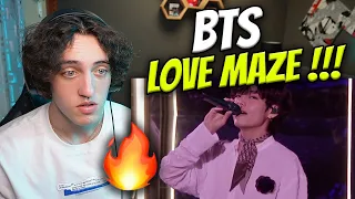 bts love maze lyrics live performance reaction 