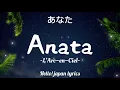 Anata lyrics - L 'arc-en-ciel  あなた