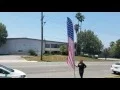 How to set up a feather banner swooper flag pole kit with ground spike